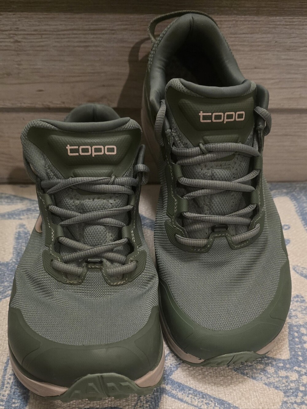 Topo Athletic Traverse Sage/ Tan Hiking Trail Running Shoes, Women's 9 W
